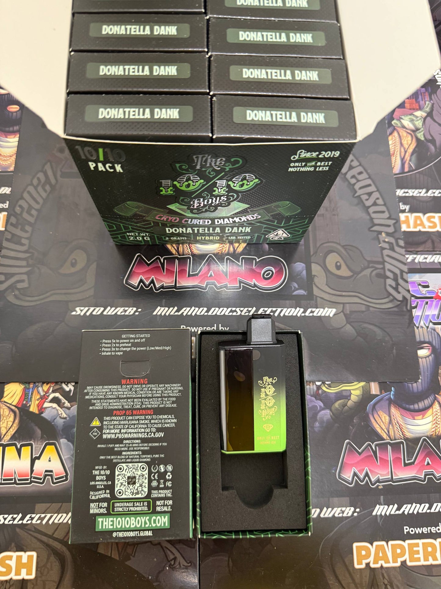 Vape pen the 10/10 boys Cryo Cured 2gr - DONATELLA DUNK