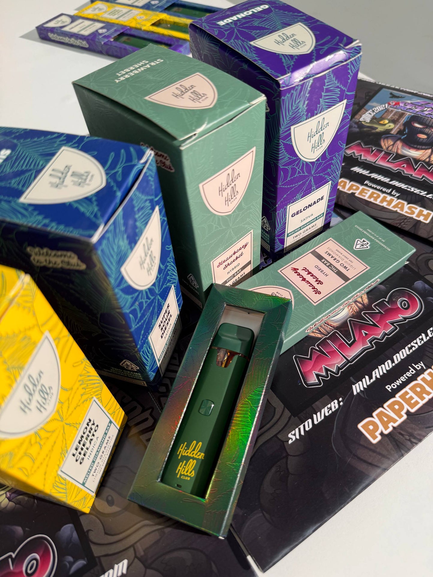 Vape pen 2gr The Hidden Hills Club 92% Melted Diamond - STRAWBERRY SHERBERT