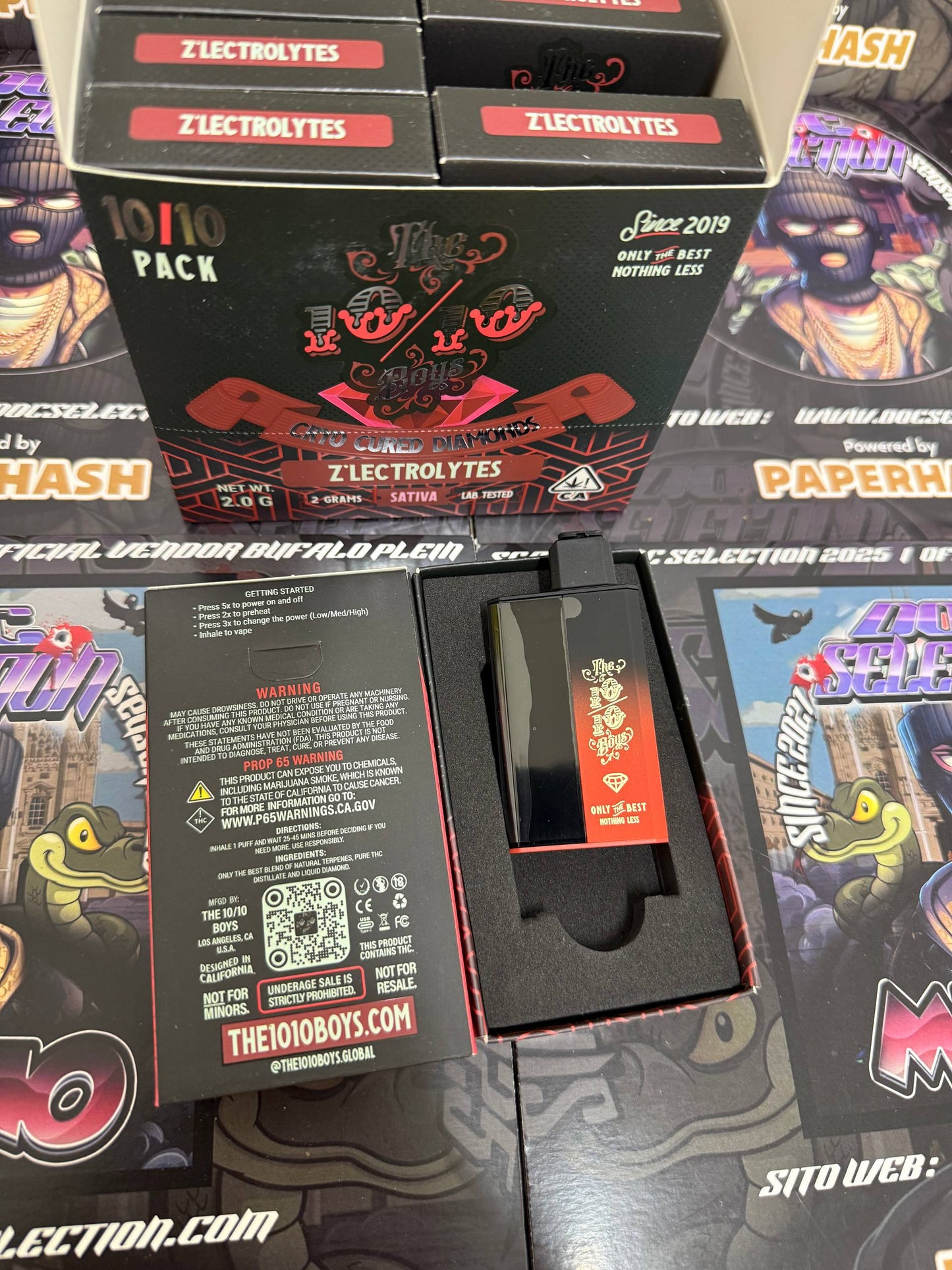 Vape pen the 10/10 boys Cryo Cured 2gr - Z’LECTROLYTES