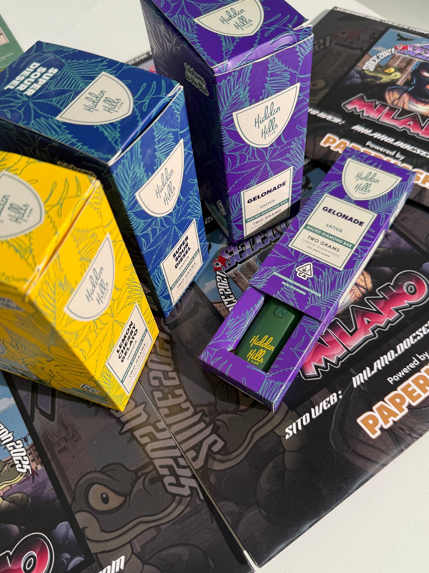 Vape pen  2gr The Hidden Hills Club 92% melted Diamond - GELONADE