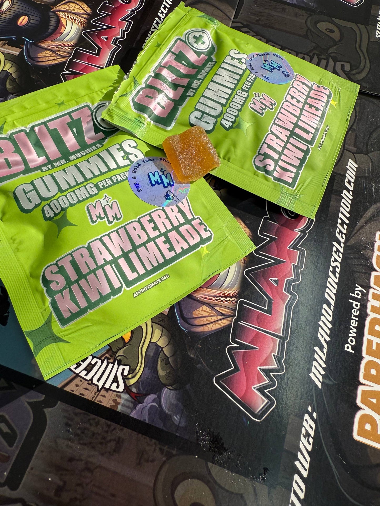 Blitz Gummies Psilocibina 4gr + th* infused - STRAWBERRY KIWI LIMEADE
