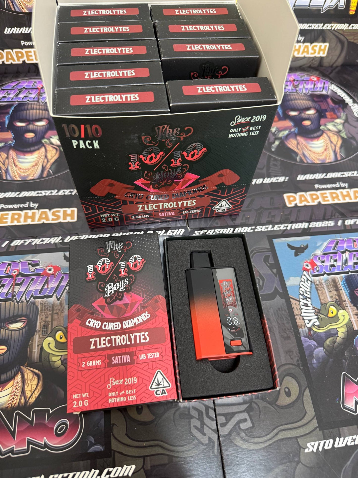 Vape pen the 10/10 boys Cryo Cured 2gr - Z’LECTROLYTES