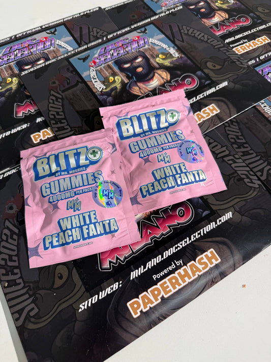 Blitz Gummies Psilocibina 4gr + th* infused - WHITE PEACH FANTA